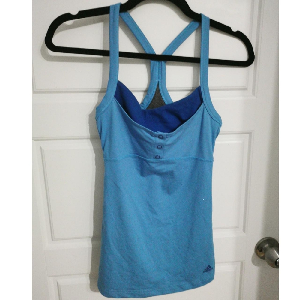 Adidas Blue Racerback Tank Top
